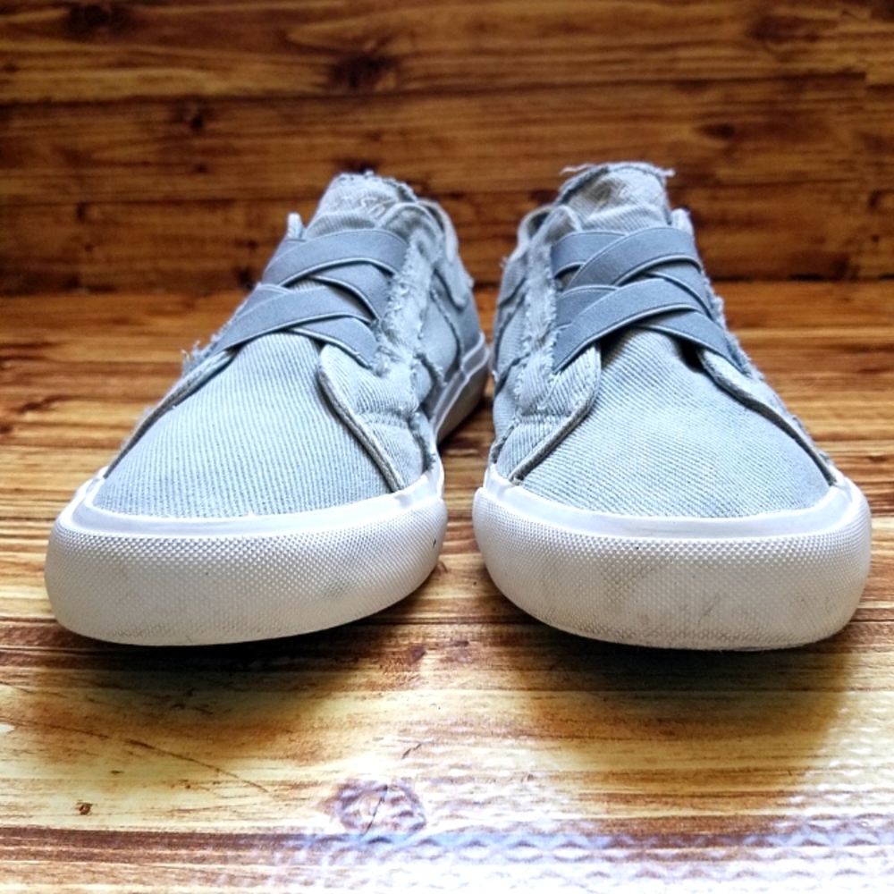 Blowfish Malibu Marley Slip On Canvas Sneakers Gray Green 9.5 - Picture 5 of 12